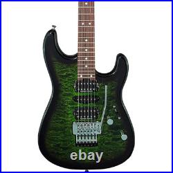 Charvel MJ San Dimas Style 1 HSH FR M QM Guitar Trans Green Burst 19788133862 RF