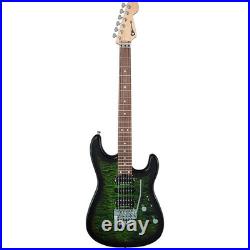 Charvel MJ San Dimas Style 1 HSH FR M QM Guitar Trans Green Burst 19788133862 RF