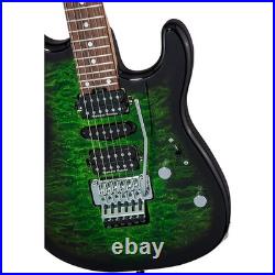 Charvel MJ San Dimas Style 1 HSH FR M QM Guitar Trans Green Burst 19788133862 RF