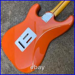 CoolZ V Series Bass Guitar Basswood Maple Neck Red