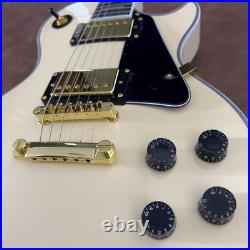 Cream Handcrafted Electric Guitar Archtop Gold Parts Humbucker Binding FREE SHIP