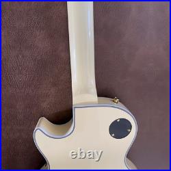 Cream Handcrafted Electric Guitar Archtop Gold Parts Humbucker Binding FREE SHIP
