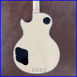Cream Handcrafted Electric Guitar Archtop Gold Parts Humbucker Binding FREE SHIP