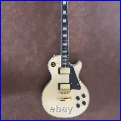 Cream Handcrafted Gold Parts Humbucker Electric Guitar Binding Archtop FREE SHIP