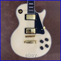 Cream Handcrafted Gold Parts Humbucker Electric Guitar Binding Archtop FREE SHIP