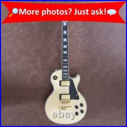 Cream Handcrafted Gold Parts Humbucker Electric Guitar Binding Archtop FREE SHIP