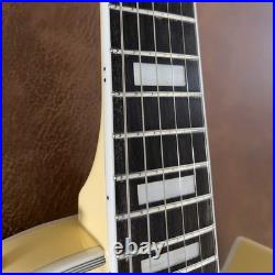 Cream Handcrafted Gold Parts Humbucker Electric Guitar Binding Archtop FREE SHIP