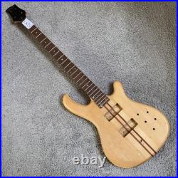 Custom DIY Project 4 String Bass, Okoume Ash Mahogany Body, Neck Through Neck