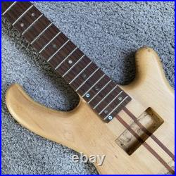 Custom DIY Project 4 String Bass, Okoume Ash Mahogany Body, Neck Through Neck