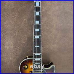 Custom Tribute Sunburst Flame Maple Top Handcrafted Electric Guitar Free Ship