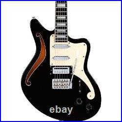 D'Angelico Premier Bedford SH LE Guitar with Tremolo Black Flake 194744854385 OB