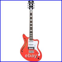 D'Angelico Premier Bedford SH LE Guitar with Tremolo Fiesta Red 194744857416 OB