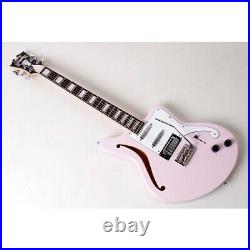 D'Angelico Premier Bedford SH LE Guitar with Tremolo Shell Pink 197881047658 OB