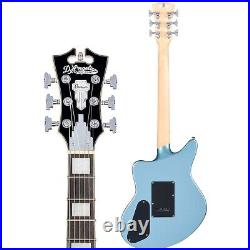 D'Angelico Premier Bedford SH L/E Guitar withTremolo Ice Blu Mtllc 194744885105 OB
