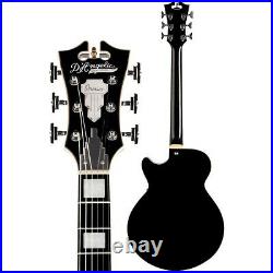 D'Angelico SS Semi-Hollowbody Guitar withCenter Block/Stopbar Black 19839749826 OB