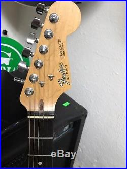 E4 1988 USA Fender Stratocaster Standard Guitar American Black OHSC Paperwork