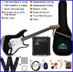 EASTROCK Electric Guitar 39 Inch Full Beginner Starter Kit Full Size with 10W Am