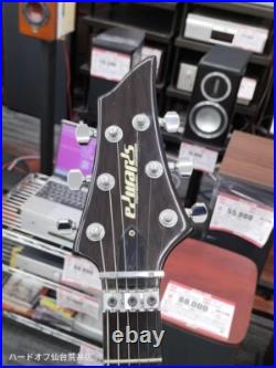 Edwards Forest GT Black Electric Guitar Used Shipping From Japan withGig Bag
