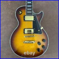 Electric Guitar Custom Tribute Sunburst Flame Maple Top FREE SHIP Handcrafted