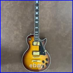 Electric Guitar Custom Tribute Sunburst Flame Maple Top Handcrafted Free Ship