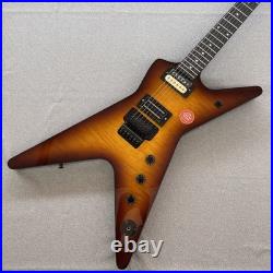 Electric Guitar Flamed Maple Vintage Sunburst Finish H-H Pickups Black Hardware
