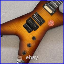 Electric Guitar Flamed Maple Vintage Sunburst Finish H-H Pickups Black Hardware