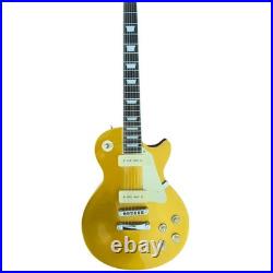Electric Guitar Handcrafted Binding Gold Arch-top Tune-O-Matic P90 FREE SHIP