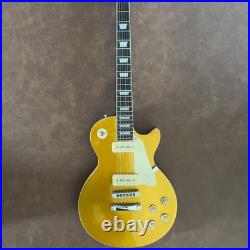 Electric Guitar Handcrafted Binding Gold Arch-top Tune-O-Matic P90 FREE SHIP