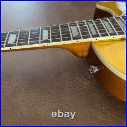 Electric Guitar Handcrafted Binding Gold Arch-top Tune-O-Matic P90 FREE SHIP