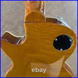 Electric Guitar Handcrafted Binding Gold Arch-top Tune-O-Matic P90 FREE SHIP