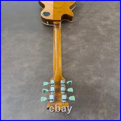 Electric Guitar Handcrafted Binding Gold Arch-top Tune-O-Matic P90 FREE SHIP