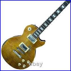 Electric Guitar Handcrafted Relic Archtop Tune-O-Matic Flame Maple Top FREE SHIP