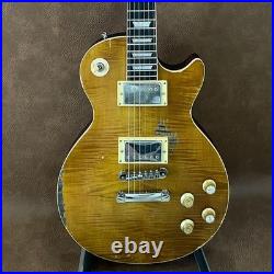 Electric Guitar Handcrafted Relic Archtop Tune-O-Matic Flame Maple Top FREE SHIP
