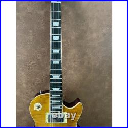 Electric Guitar Handcrafted Relic Archtop Tune-O-Matic Flame Maple Top FREE SHIP