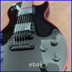 Electric Guitar Red Multi-ply Binding Archtop Handcrafted Balck Parts FREE SHIP