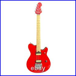Electric Guitar Tremolo Flame Maple Top Red Locking Nuts Bolt On FREE SHIPPING Electric Guitar Tremolo Flame Maple Top Red Locking Nuts Bolt On FREE SHIPPING