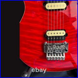 Electric Guitar Tremolo Flame Maple Top Red Locking Nuts Bolt On FREE SHIPPING Electric Guitar Tremolo Flame Maple Top Red Locking Nuts Bolt On FREE SHIPPING
