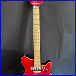 Electric Guitar Tremolo Flame Maple Top Red Locking Nuts Bolt On FREE SHIPPING Electric Guitar Tremolo Flame Maple Top Red Locking Nuts Bolt On FREE SHIPPING