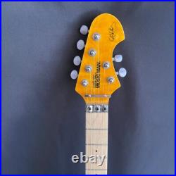 Electric Guitar Yellow Tremolo Bridges Locking Nuts Flame Maple Top FREE SHIP Electric Guitar Yellow Tremolo Bridges Locking Nuts Flame Maple Top FREE SHIP