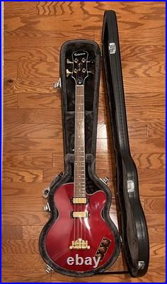 Epiphone Allen Woody Rumblekat Electric Bass Semi-Hollow Short Scale Hard Case