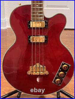 Epiphone Allen Woody Rumblekat Electric Bass Semi-Hollow Short Scale Hard Case