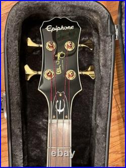 Epiphone Allen Woody Rumblekat Electric Bass Semi-Hollow Short Scale Hard Case