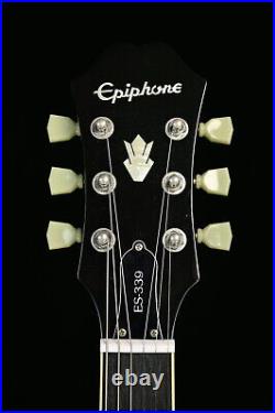 Epiphone ES-339 Ebony Used 2017 Maple Body Rosewood Fingerboard withSoft Case