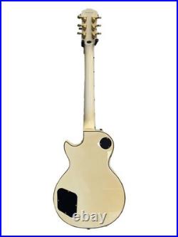 Epiphone Electric Guitar Les Paul Custom 2008 White HH Tan Used