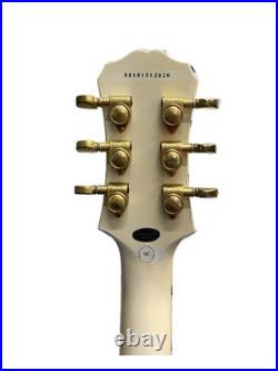 Epiphone Electric Guitar Les Paul Custom 2008 White HH Tan Used