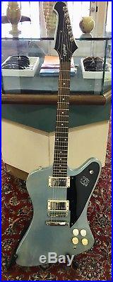 Epiphone Firebird Pelham Blue Electric Guitar with Hard Case