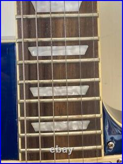 Epiphone Les Paul Standard Pro Electric Guitar Trans Blue Quilt Top (CGM019503)