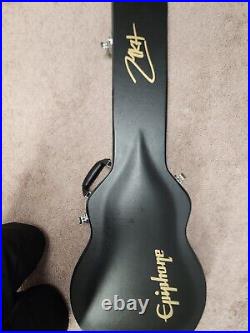 Epiphone Matt Heafy Les Paul Custom Origins Guitar, Ebony (Black) Finish