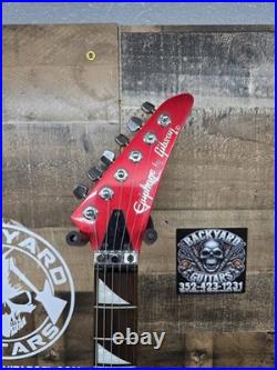 Epiphone S500 Electric Guitar red banana head stock. RARE