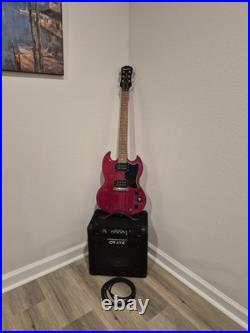 Epiphone Special SG Electric Guitar Red Solid Right-Handed with Amplifier & Cable